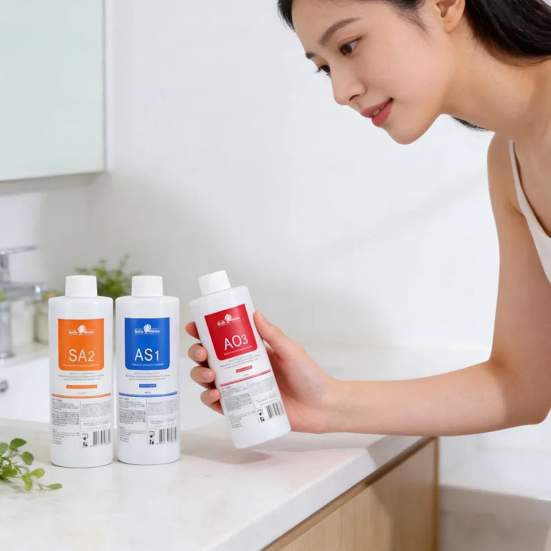 Facial Skincare Face Serum AS1 SA2 AO3 Aqua Peel Solution For Facial Machine Skin Deep Cleaning 400ml Kit of 3 Serums