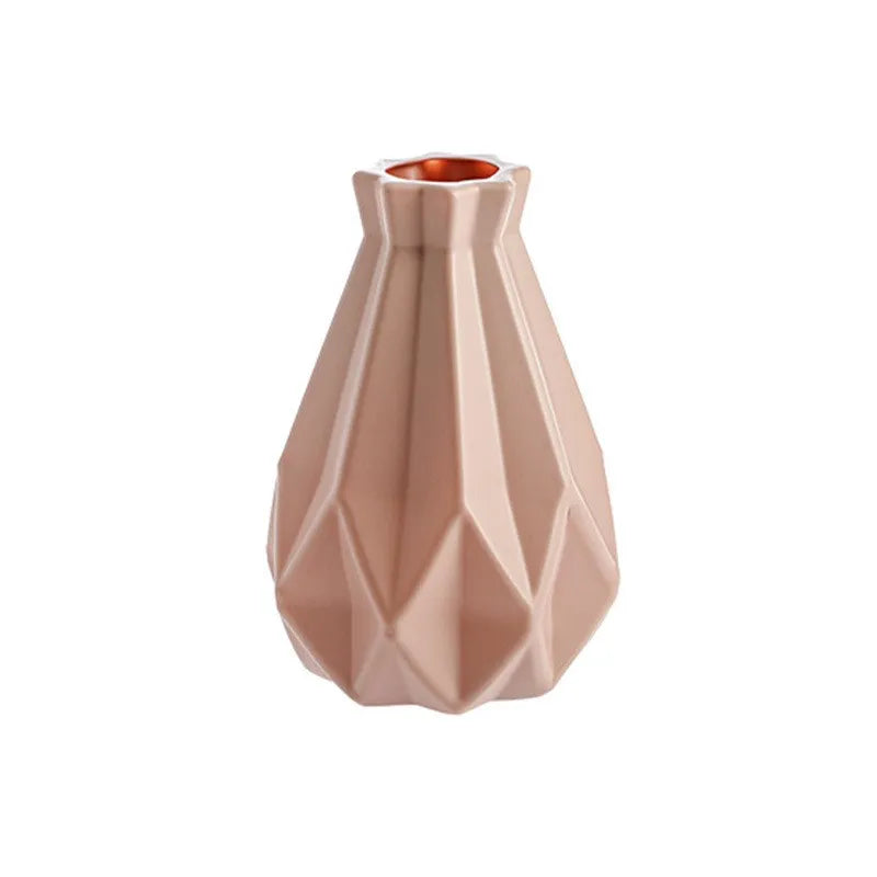Vase Plastique Imitation Céramique Blanc | Style Nordique | Mariage & Décor Chambre & Bureau