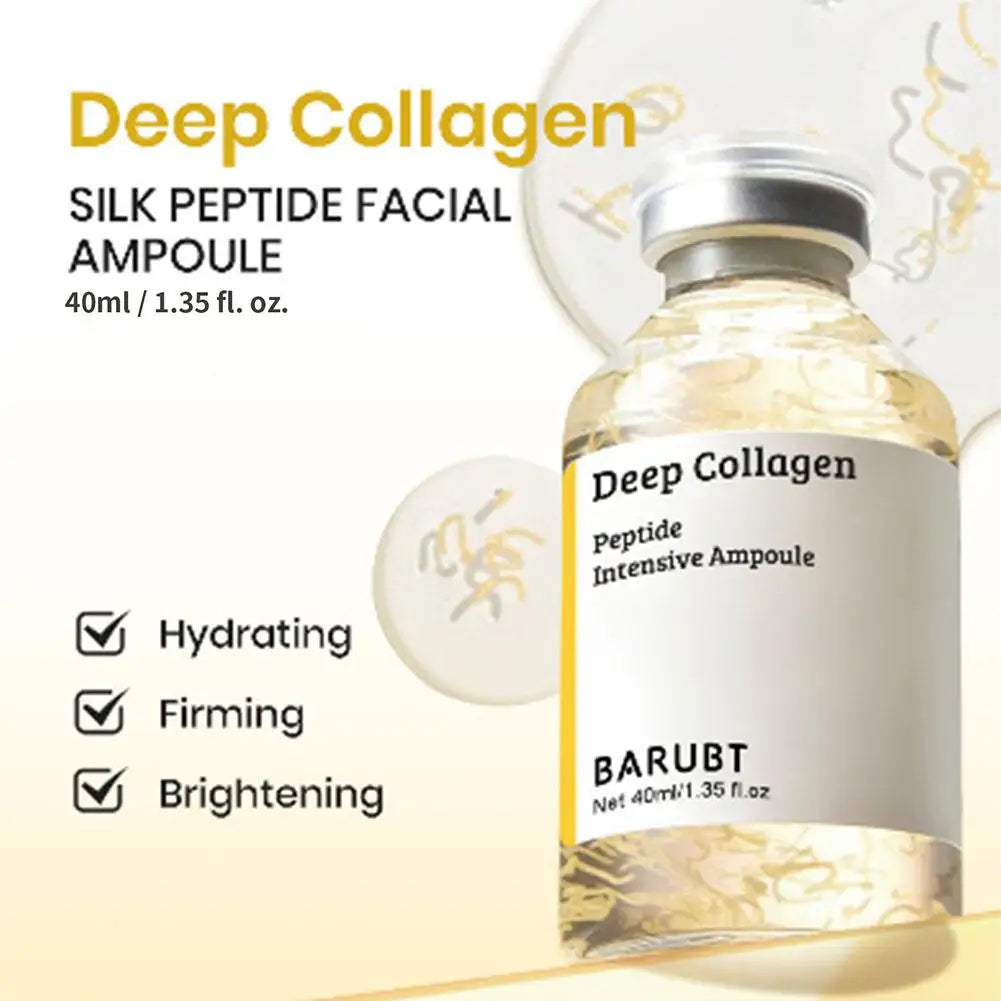 Korean Silk Collagen Essence Serum Deep Peptide Intensive Revitalizing Face Cream Anti-Wrinkle Firming Lifting Skin Care 40ml