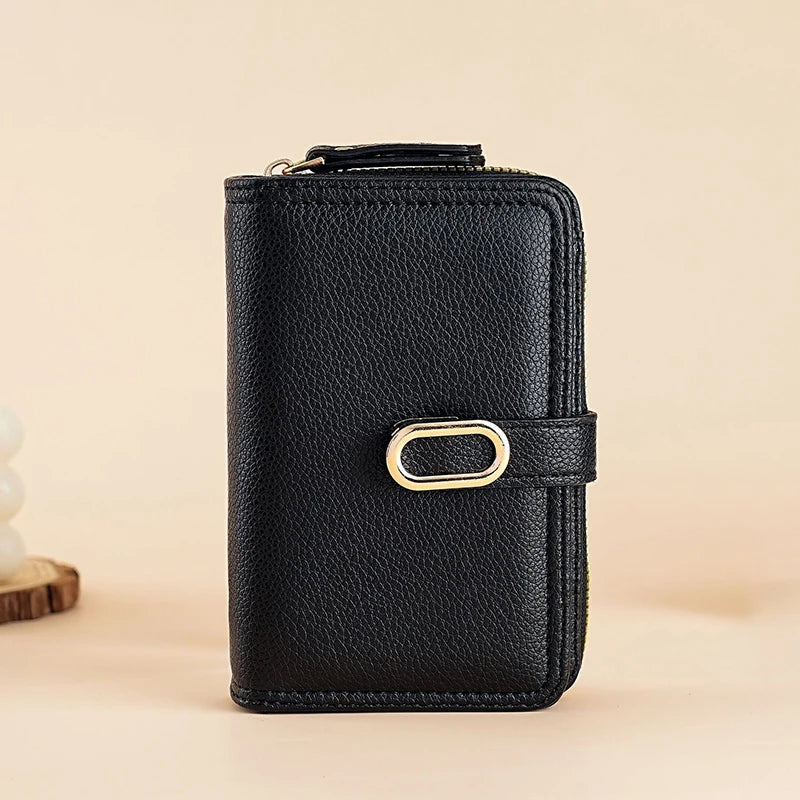 Women's Wallet with Zip Coin Pocket PU Leather Purses for Women Lychee Pattern Wallets and Handbags Money Bags Simple Billfold