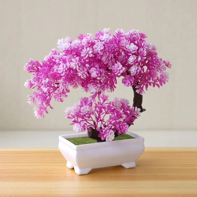 Bonsaï Simulé Pot | Faux Fleurs | Décoration Mariage, Maison & Cadeau Pendaison de Crémaillère