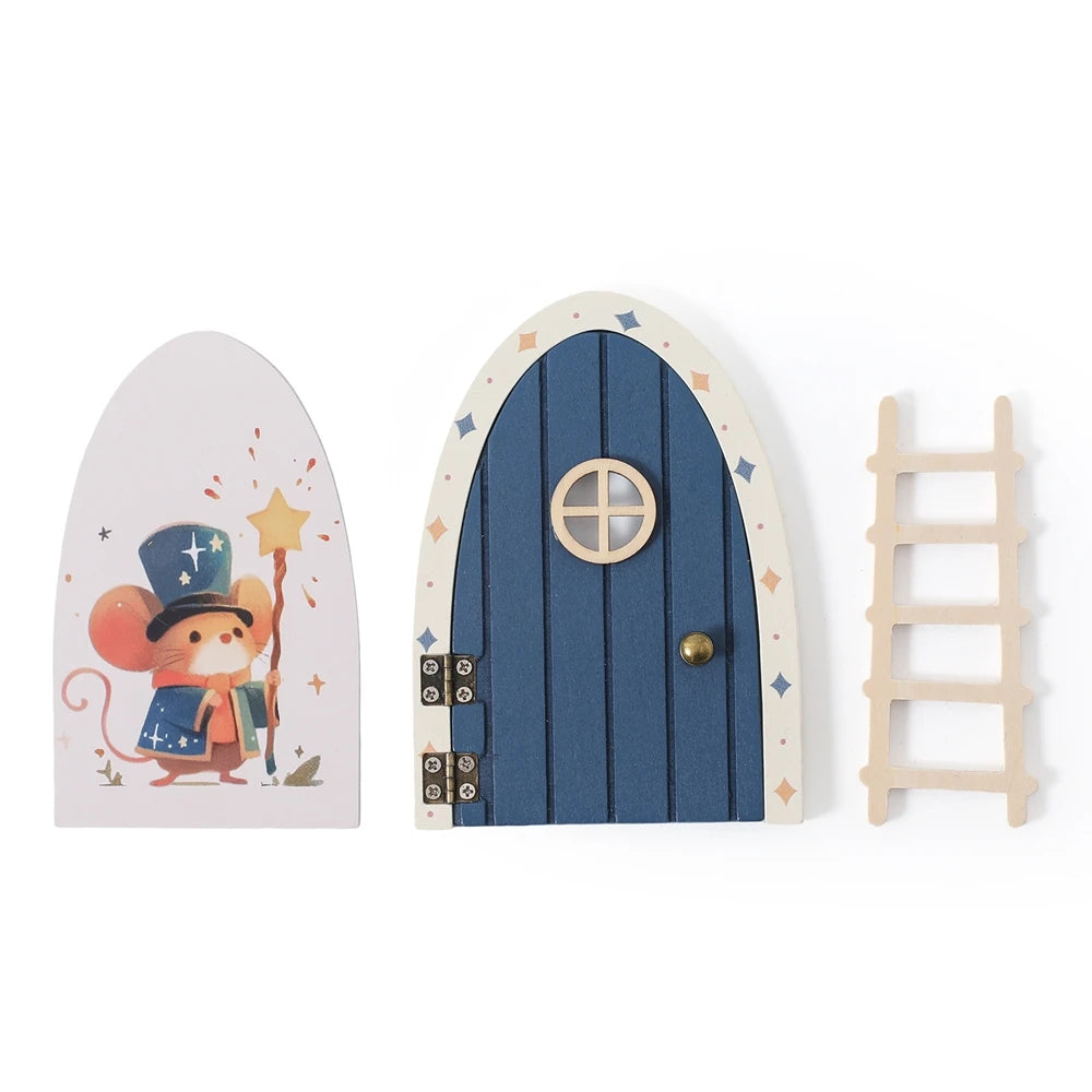 Porte Miniature Fée en Bois | Décoration Chambre Enfant & Jardin | Accessoire Conte de Fées