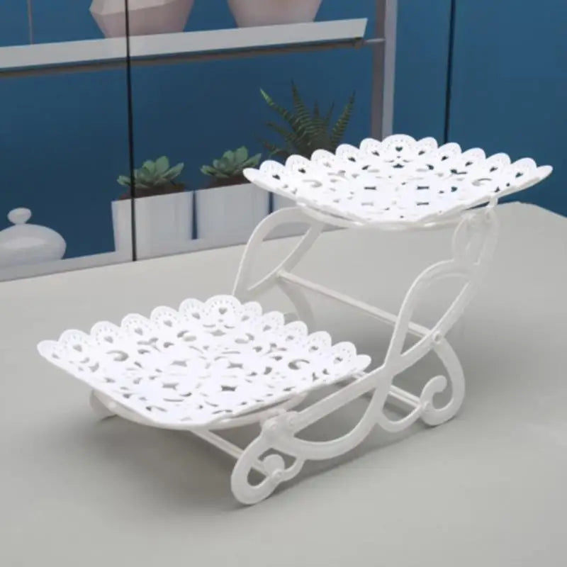 European Style Three-Tier Cake Tray Snack Stand Fruit Plate Birthday Party Decoration Supplies Wedding Dessert Table Cake Stand