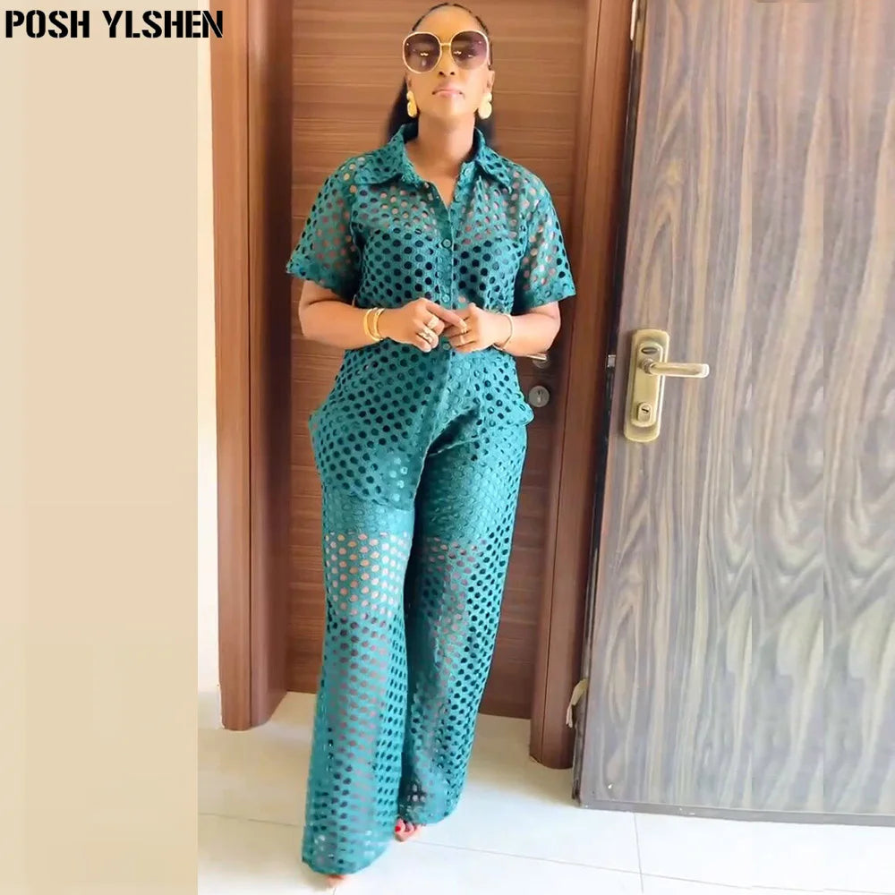 Ensemble 2 Pièces Pantalon Femme Été | Mode Africaine 2025 | Sexy Coordonné | Dames Afrique