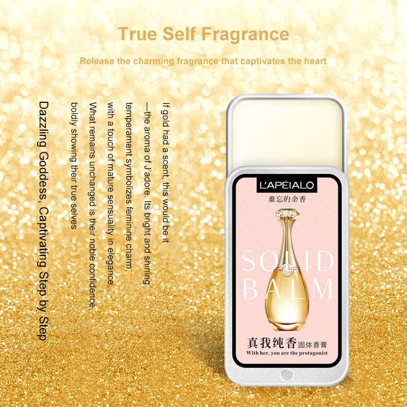 Woman Body Pheromone Perfume Solid Balm Long Lasting Fragrance Light Fragrance Portable Solid Perfume Balm