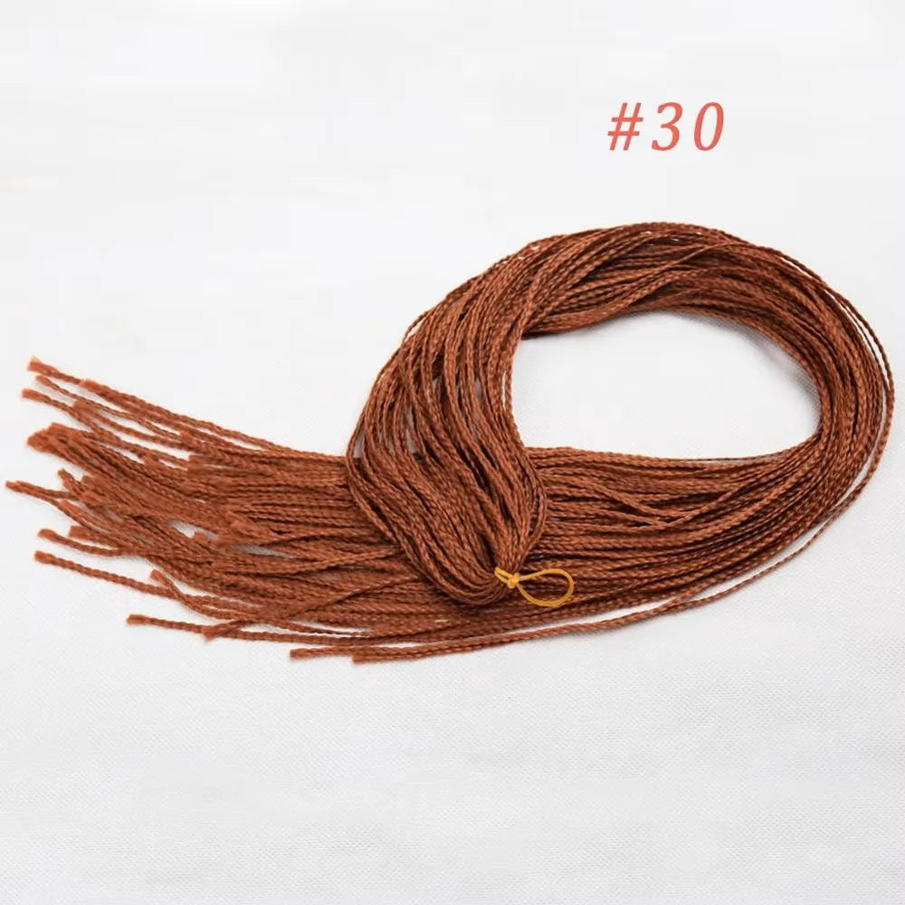 Tresses Zizi Box Braids Longues Bouclées Synthétique Colorées | 28 Pouces | 50g | Twist Sénégalais Crochet | Femme