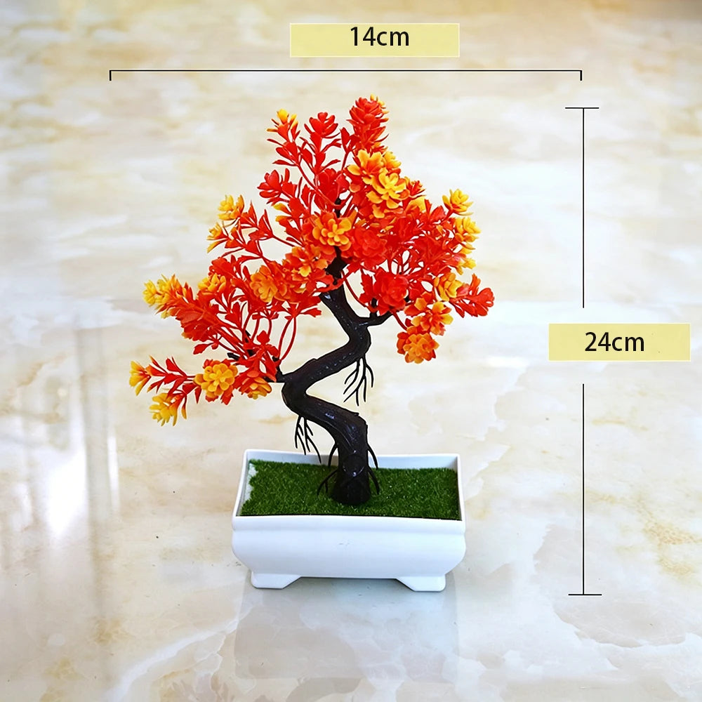 Bonsaï Simulé Pot | Faux Fleurs | Décoration Mariage, Maison & Cadeau Pendaison de Crémaillère