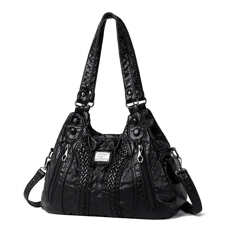 Fashion Leather Handbag for Women Shoulder Bags Genuine Sheepskin Crossbody Bag for Women Messenger Bag Tote Moms Bag