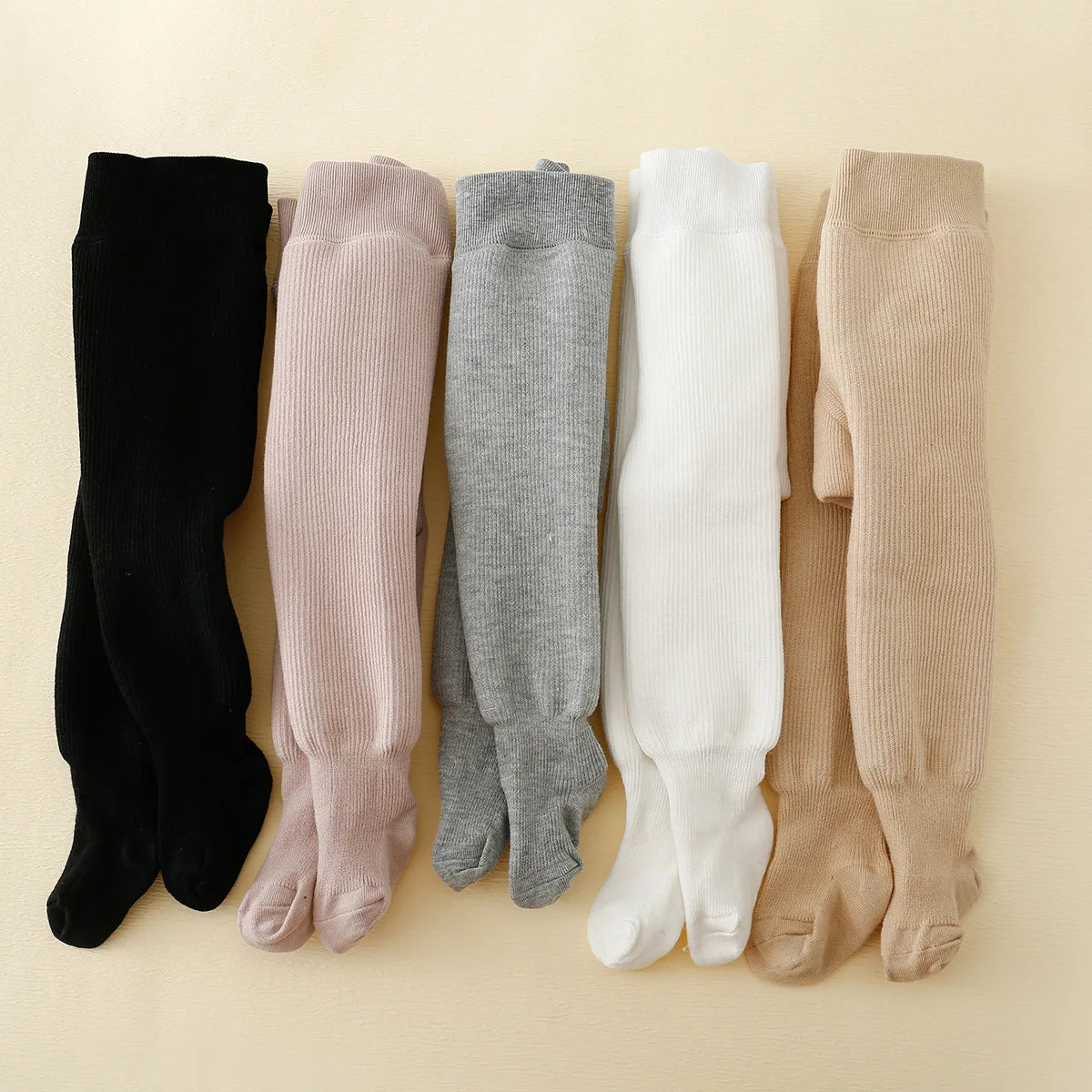 Collants Thermiques Bébé Fille | Doublure Polaire Rayée | Legging Épais Chaud Hiver Enfant