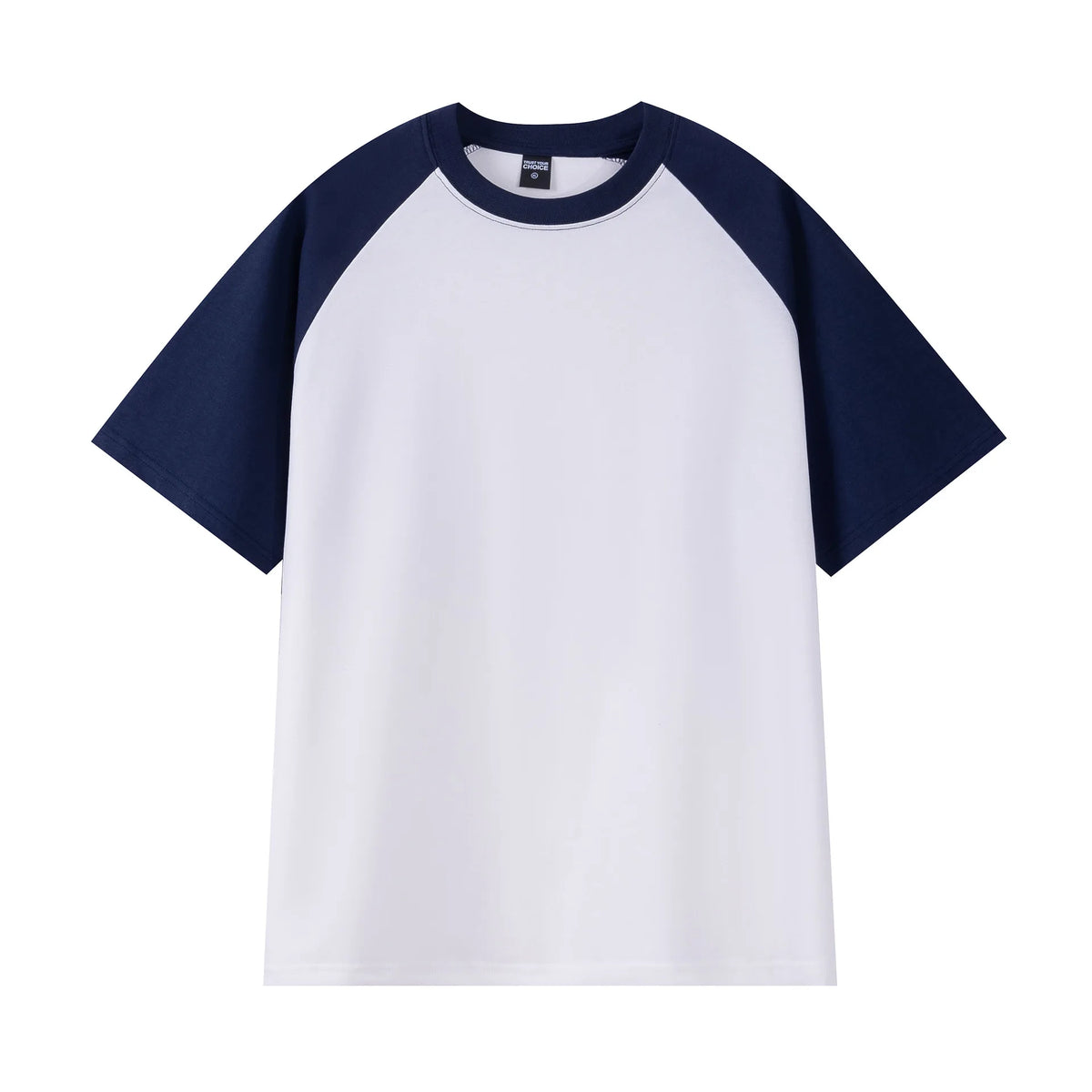 T-Shirt Homme Oversize Heavy | 240g Coton Pur | Manches Courtes | Bicolore | Casual Loose