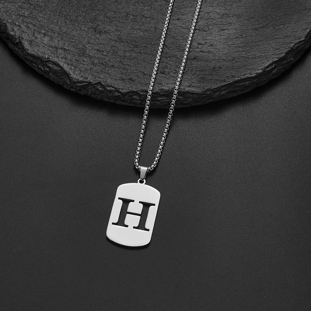 Collier Pendentif Initiale A-Z Délicat | Acier Inoxydable | Bijou Homme & Femme 2024 | Cadeau