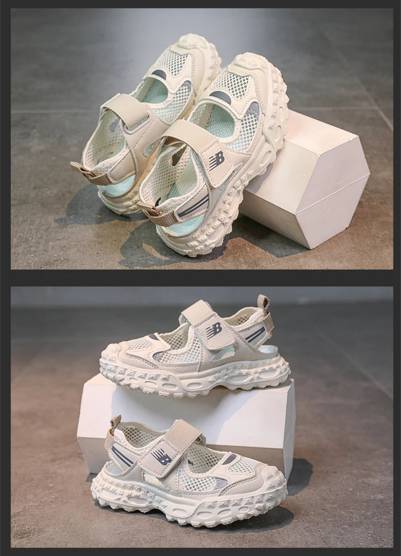 Baskets Été Mesh Chunky Enfant | Respirantes Crénelées | Plage & Casual Garçon Fille