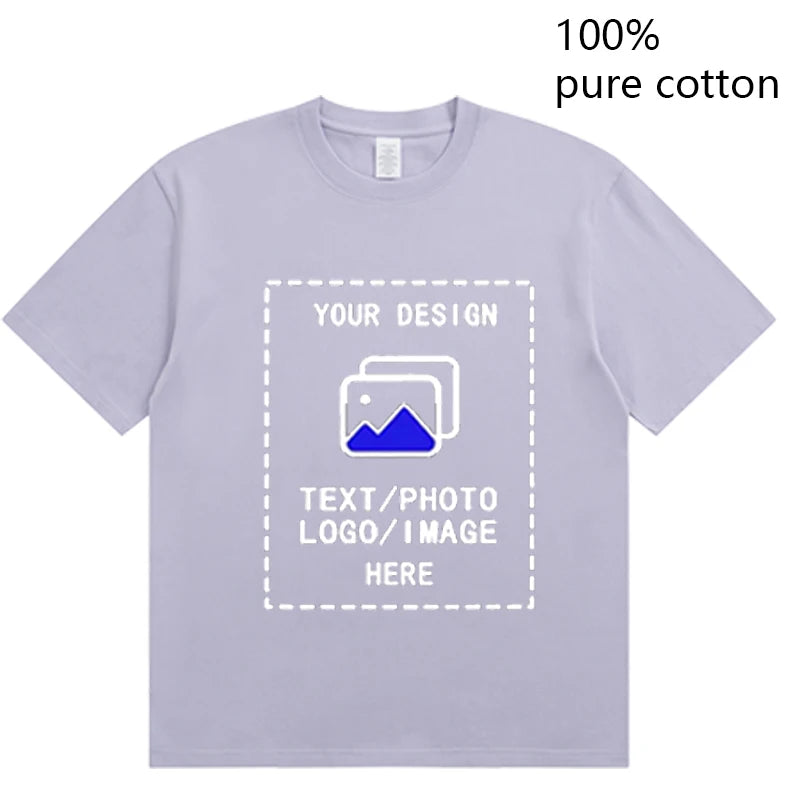 Custom-Made Men's T-Shirts Are Suitable for Team Gatherings, Gyms, and Sports Cotton Round-Neck Short-Sleeved Shirts