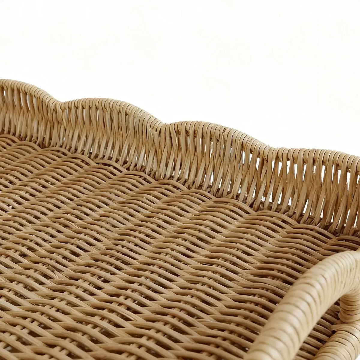 Woven Tray Imitation Rattan Sofa Decor Decorative Tray Basket For Remote Control Book Breakfast Living Room Bedroom Coffee Table