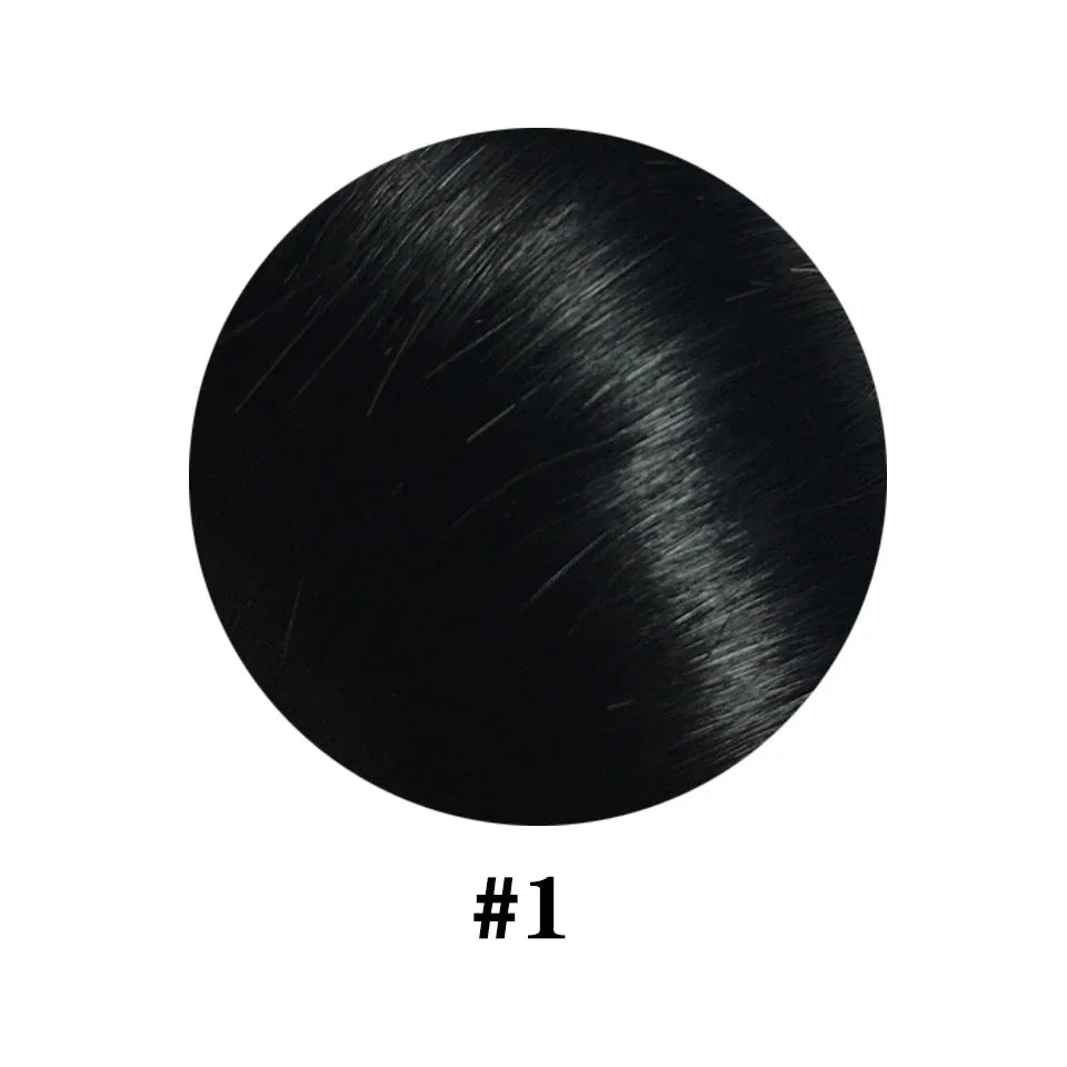 Extensions à Clips Cheveux Humains | Noir Naturel | 18 Clips | 8 Pièces | Volume Complet | Femme