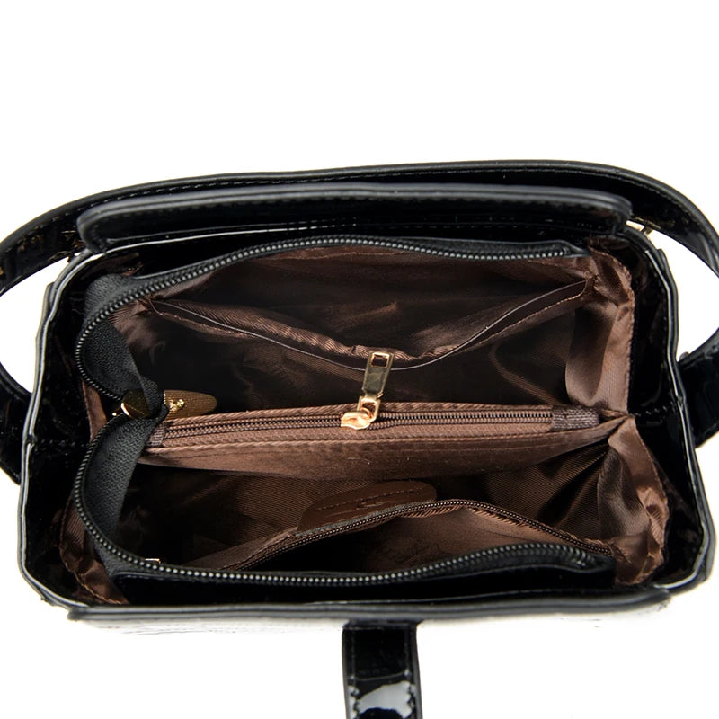 Sac à Main Femme Retro | Motif Crocodile Designer | Sacoche & Bandoulière | Cuir | Clutch Élégant