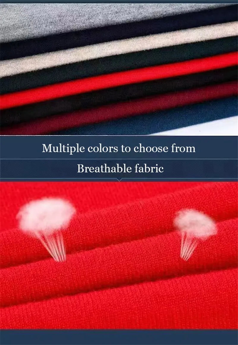 Luxury Men's Cashmere Sweater 100% Merino Wool Buttoned Pullover Autumn Winter Polo Collar Knitwear Male Casual Warm Jumper Tops