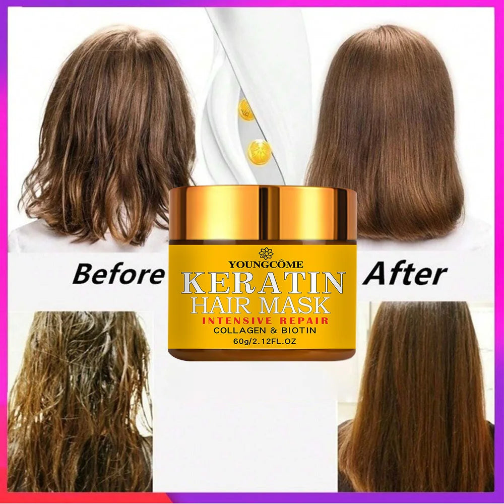 Hair Repair Hair Mask Biotin Collagen Keratin Treatment Hair Conditioner Hair Essential Oil Nourishing for Dry Damaged