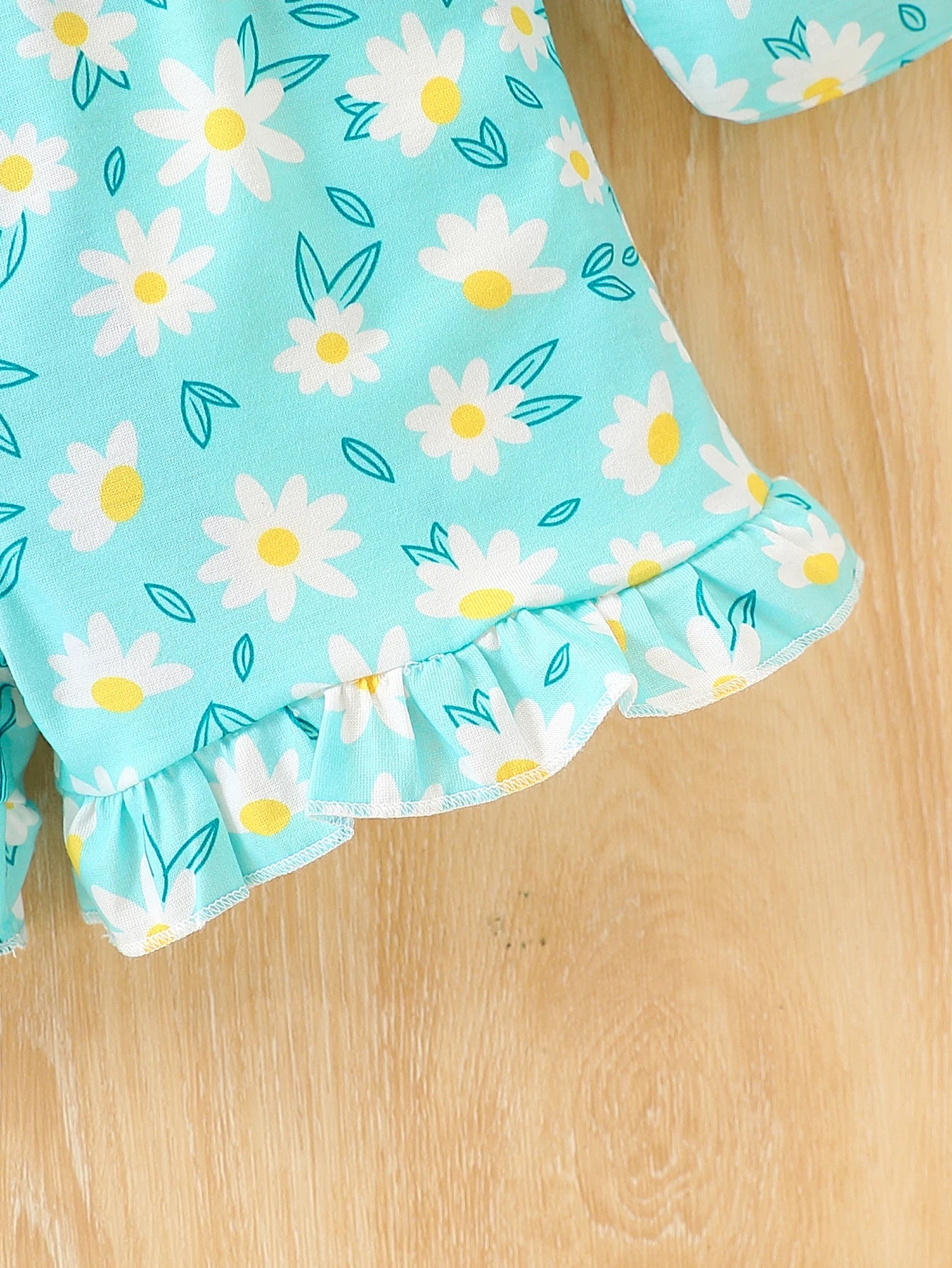 Baby girl baby fashionable casual flower full body printed suspender jumpsuit (including bag but not shoes) summer