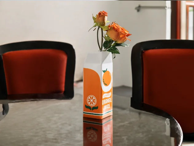 Ceramic Vases, Creative Orange Fruit Ceramic Utensils, Home Decor, Living Room Flower Planters, Hydroponic Vases, Home Ornaments