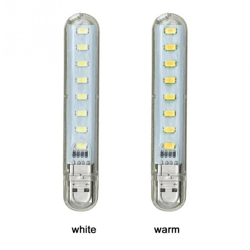 1 Pcs 8 LED Mini Portable USB Lamp DC 5V Camping USB Lighting for PC Laptop Mobile Power Bank Gadget