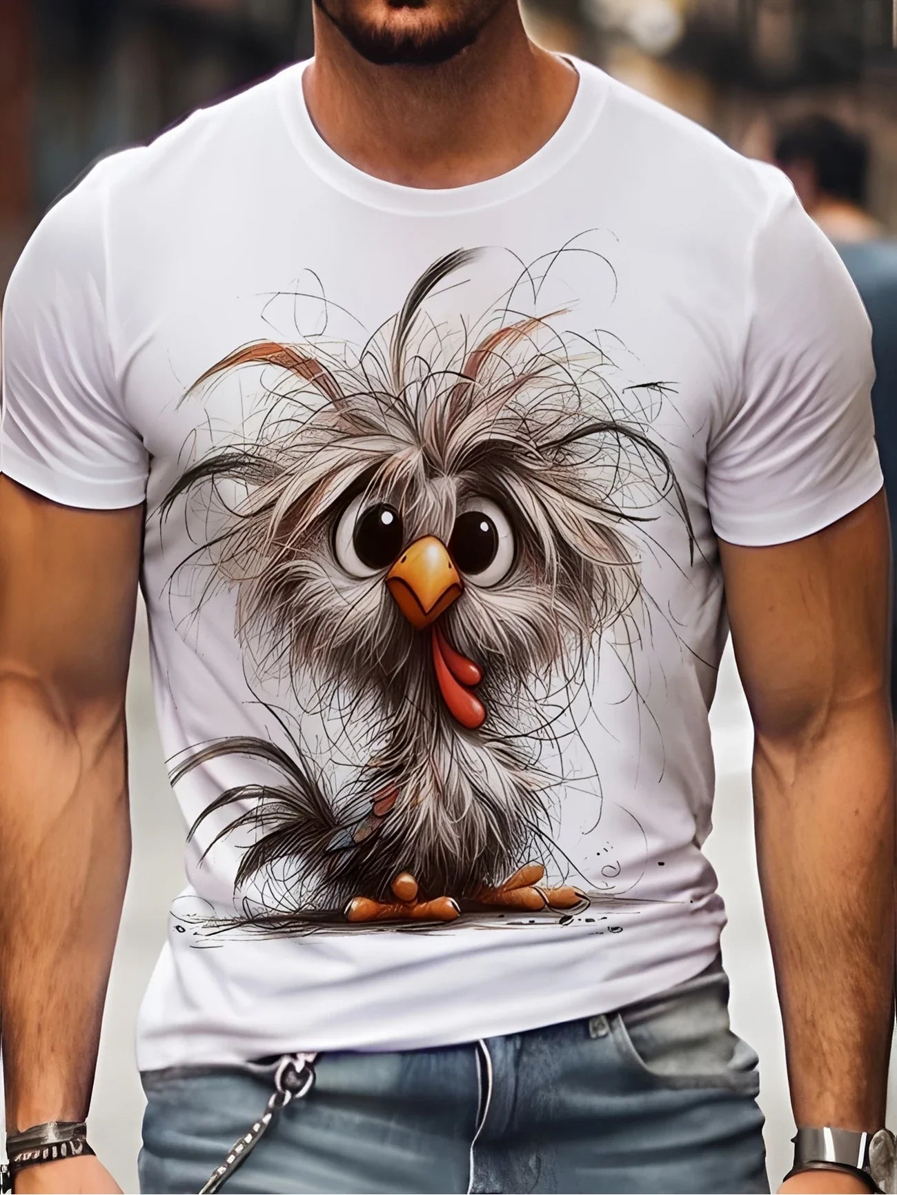 Cute T-shirts For Men And Women Funny Pet T-shirts Men's Squirrel 3D Print Men's Clothing Animal Pattern Cute Pattern Tops