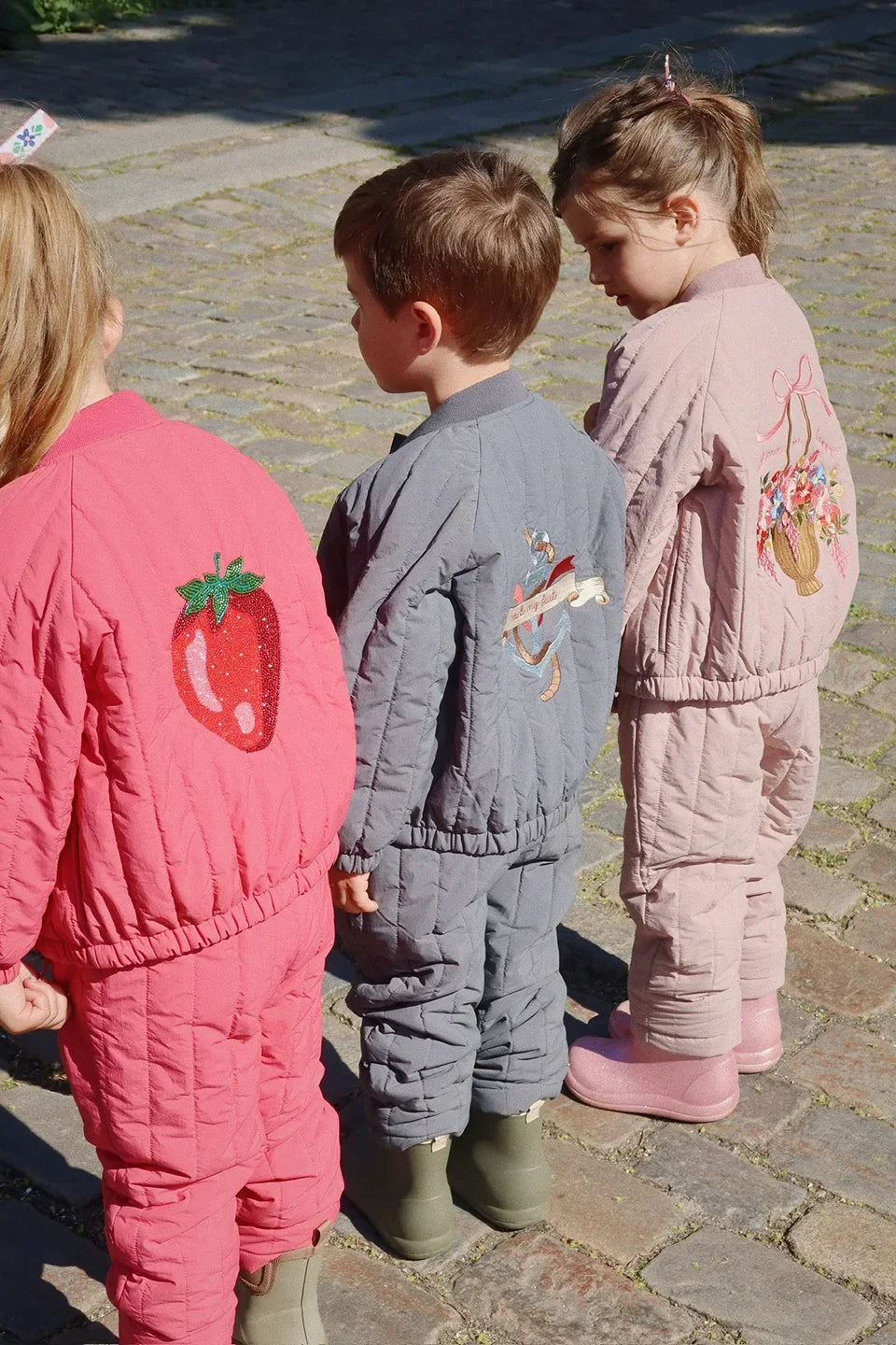 Manteau Polaire Paillettes Fille | Laine d'Agneau | Broderie Garçon | Vêtement Enfant Hiver