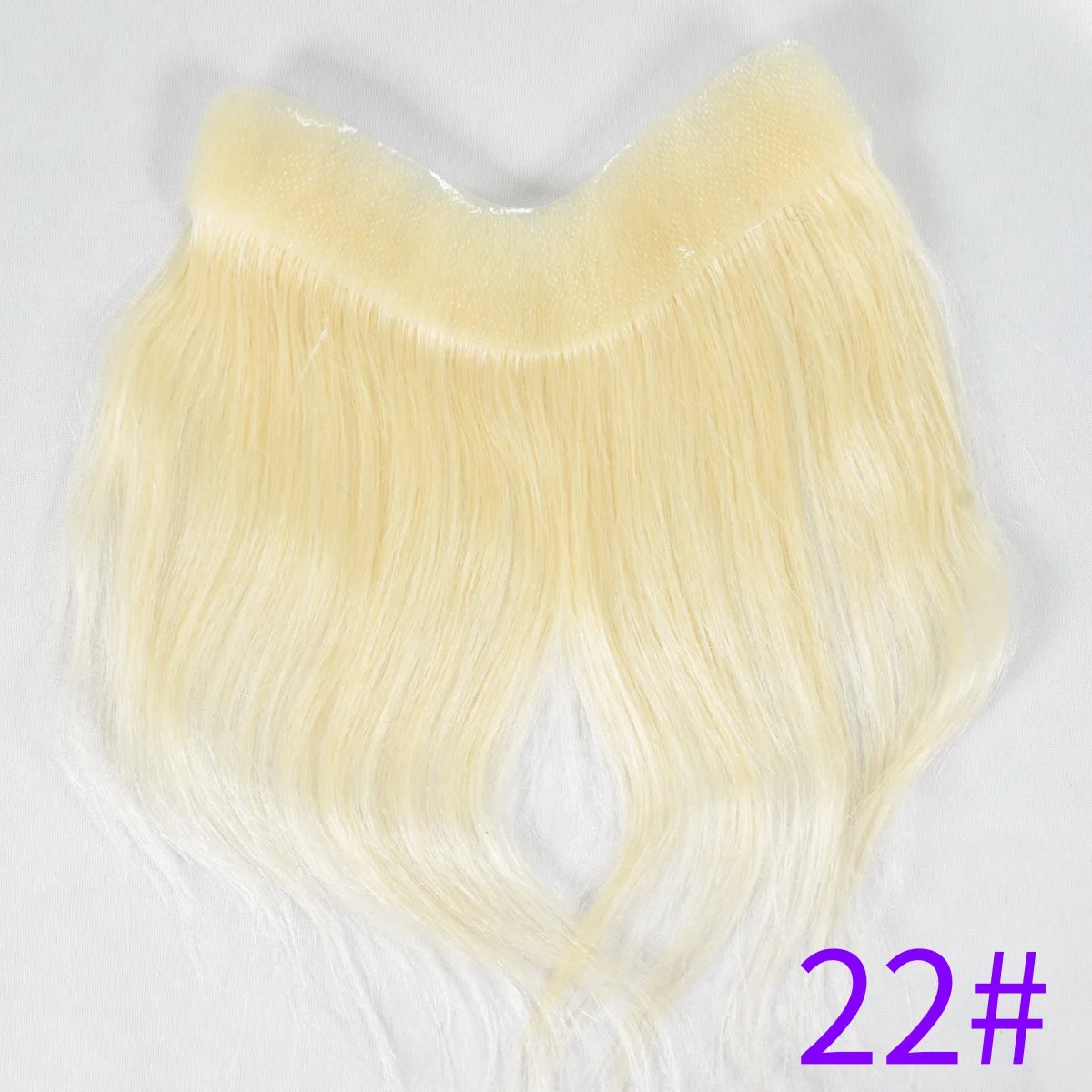 Hotsale 100% Human Hair Piece Men Topper  V Loop Super Thin Skin PU Front Line Forehead System Toupee Patch Wig for Men