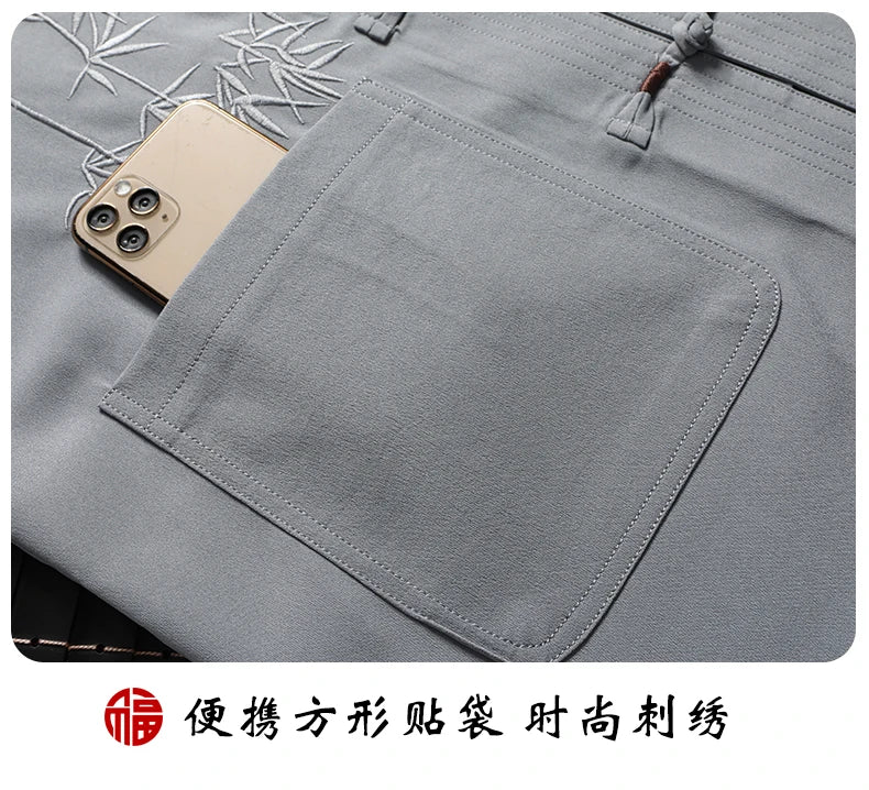 Ensemble chemise à manches courtes et pantalon pour homme