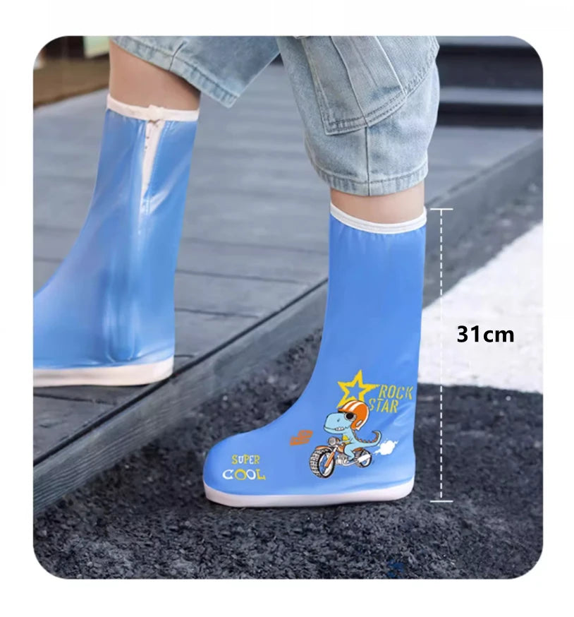 Couvre-Chaussures Pluie Enfant | Imperméable Maternelle | Grand Format | Réutilisable