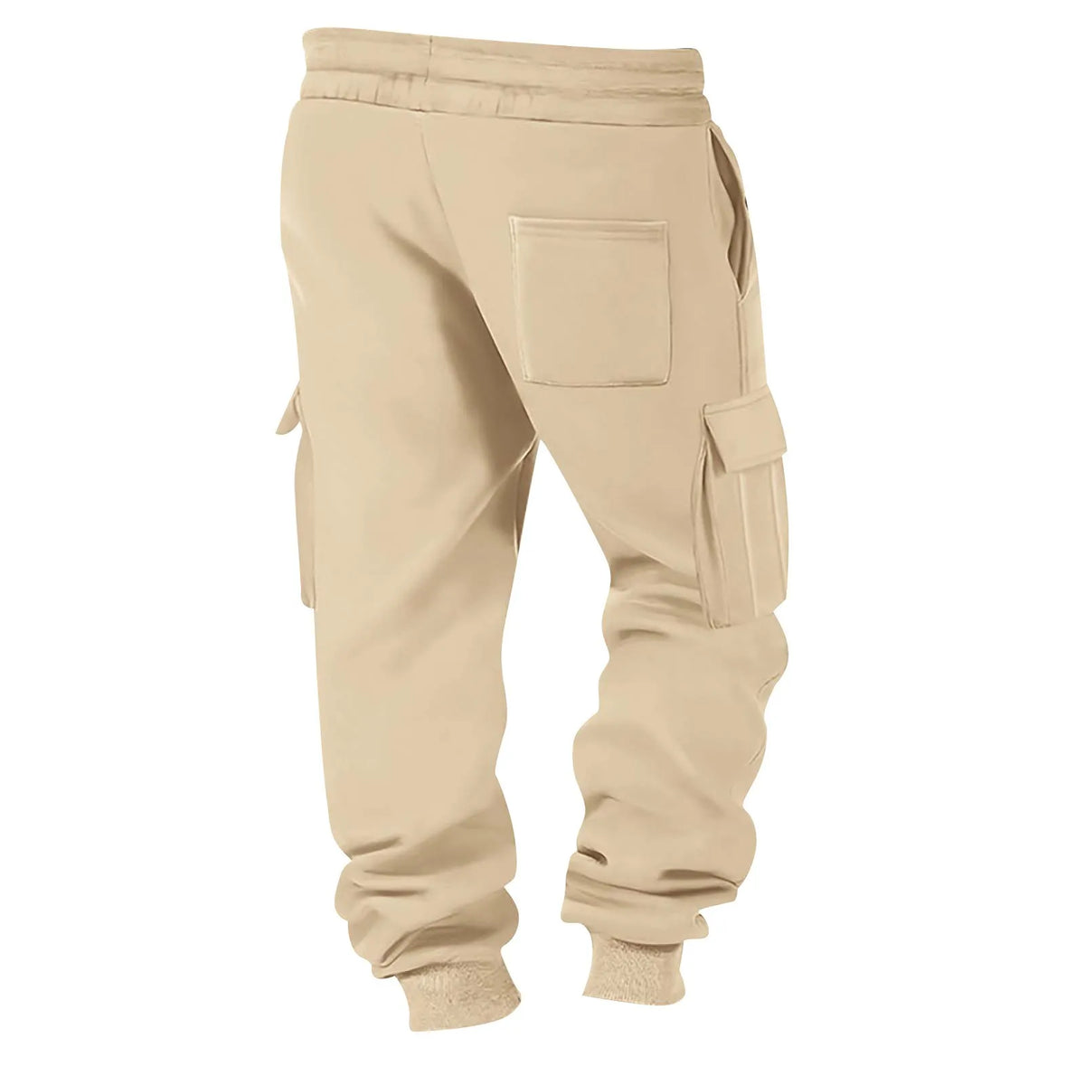 Men's Cargo Pants 2025 New Casual Loose Autumn Winter Straight Baggy Pants Multi-Pockets Solid Color Printing Sweatpants