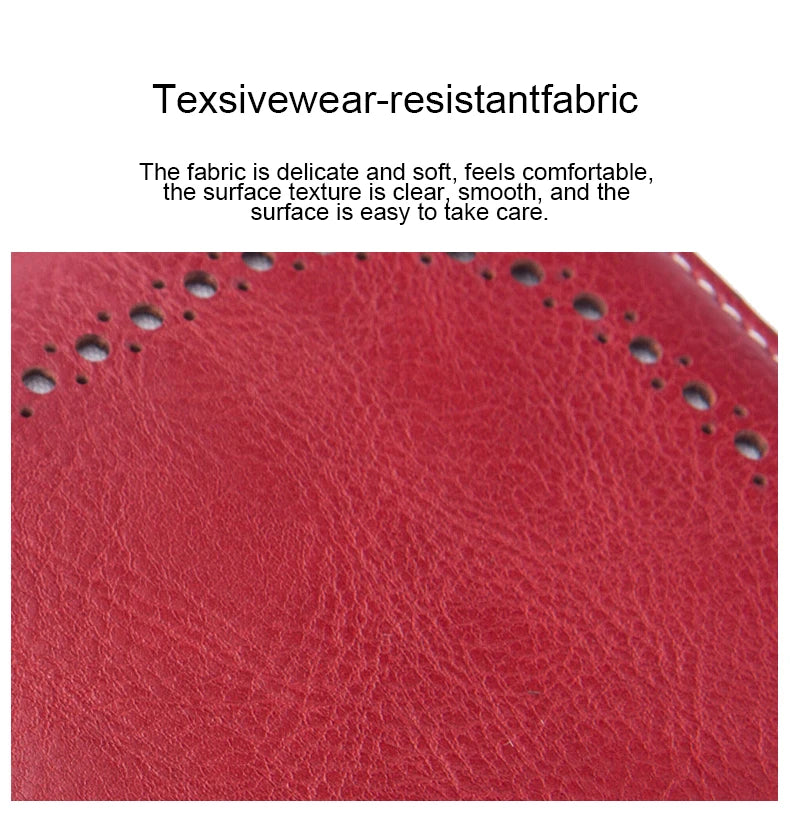 Vintage Large Capacity Women's Purse, Monochrome, Multi-card, Long Wallet, Multi-functional Zipper Strap, Wrist Strap, New