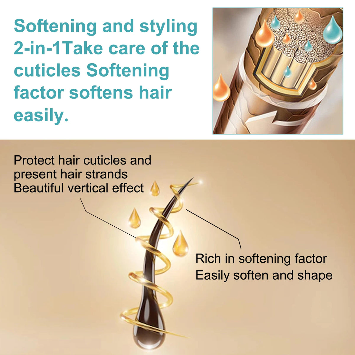 Keratin Correction Straight Hair Cream Repair Damaged Hair Improve Hair Quality Soften Hair Prevent Dry Frizzy Hair Care Product