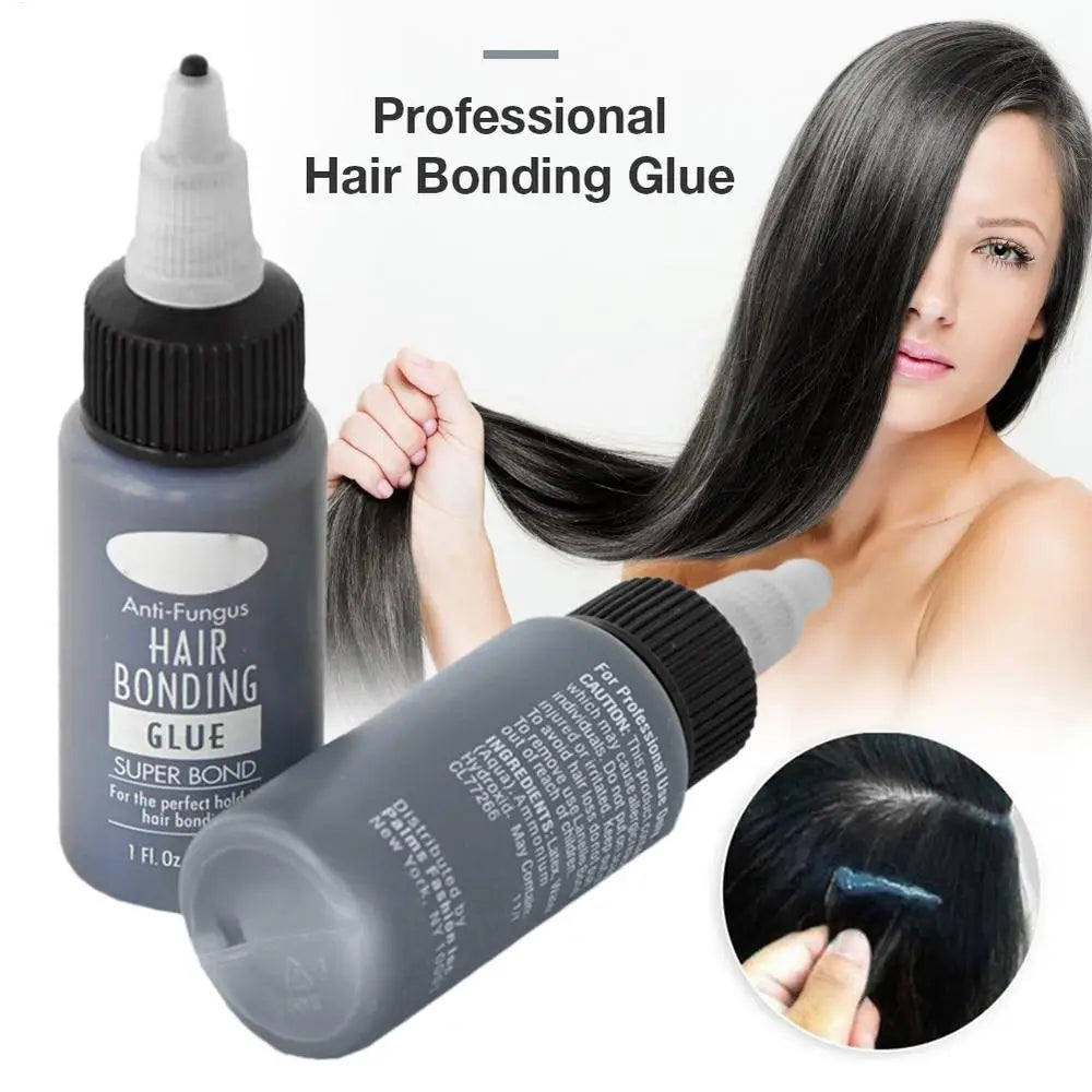 30ml Hair Glue For Wigs Quick-Dry Adhesive For Wigs Powerful Hair Bond Glue For Quick Fixes Waterproof Versatile Adhesive