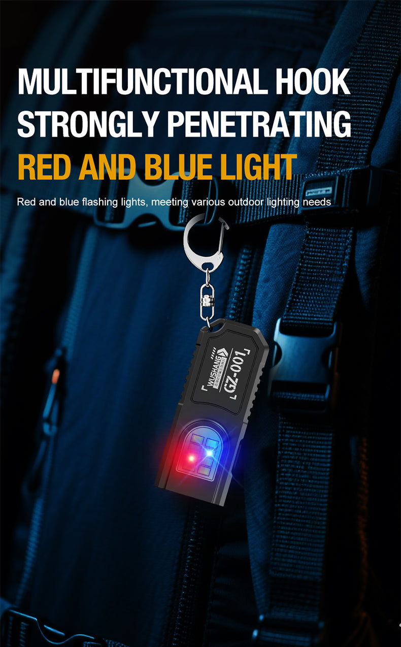 Lampe Torche Porte-Clés LED COB Rechargeable USB | Clip Stylo & Base Magnétique | Mini Lanterne Outdoor